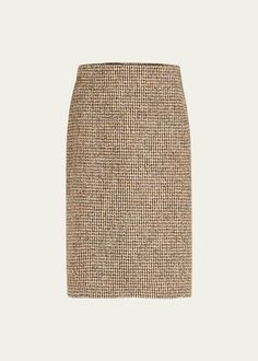 A.L.C. Cara Straight Houndstooth Skirt Tweed Lined Skirt For Workwear, Houndstooth Pencil Skirt For Work, Tweed Pencil Skirt For Office, Tweed Lined Skirt For Fall, Office Tweed Pencil Skirt, Fall Tweed Pencil Skirt, Houndstooth Skirt For Work, Office Tweed Skirt With Lining, Houndstooth Workwear Skirt