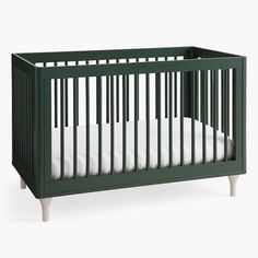 The Babyletto(R) Lolly Convertible Crib is a stylish space-saving solution for any modern nursery. With thought-out details like natural spindles and feet and a sturdy pinewood frame, this sleek crib is perfect for the smallest of spaces. Plus, it includes a toddler rail to transform from a crib to toddler bed for easy conversion. HOW IT IS CONSTRUCTED Expertly crafted of solid New Zealand pine wood. Mattress platform is crafted of metal and has 4 height options to accommodate your growing baby. Dresser Green, Babyletto Lolly, New Orleans Decor, House Aesthetics, Baby Cribs Convertible, Nursery Modern, Convertible Crib, Space Saving Solutions, Modern Nursery