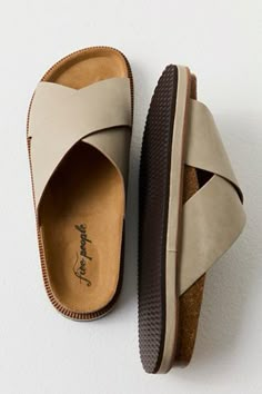 Shop our Sidelines Footbed Sandals at FreePeople.com. Boho clothing for the creative spirit- free worldwide shipping. Linnet, Crazy Shoes, Spring Shoes, Healthy Tips, Sandals Summer, Summer Shoes