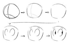 how to draw cartoon faces step by step