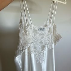 Beautiful, Authentic Satin & Lace Vintage Christian Dior Slip Dress/Lingerie -Us Size Medium -100% Authentic , Although No Proof Of Purchase - No Stains, Great Condition -Lace Is Still Perfectly Intact -Bias Cut, Very Flattering -Unsure Of What Year Dior Slip Dress, Slip Dress Lingerie, Dior Dresses, Long Slip Dress, Dress Lingerie, White Slip Dress, Vintage Slip, Vintage Christian Dior, Vintage Slips