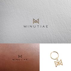 a logo for a jewelry store called minutiae, which is designed to look like an