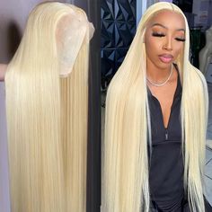 Human Hair Wigs Blonde, Blonde Lace Front Wigs, 613 Blonde, Wig Human Hair, Straight Lace Front Wigs, Closure Wig, Frontal Wig, Blonde Wig, Straight Human Hair