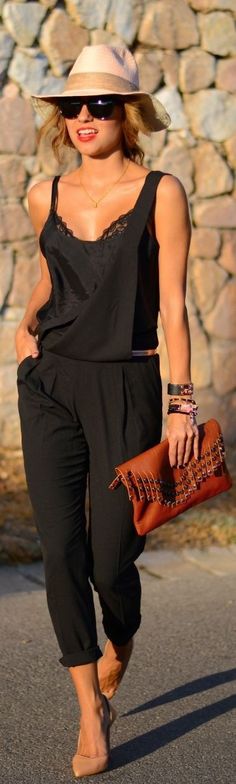 Black and Cognac #fashion #beautiful #pretty Please follow / repin my pinterest. Also visit my blog  http://www.fashionblogdirect.blogspot.com/ Mode Tips, Casual Styles, Maxi Skirts, Inspired Outfits, Fashion Mode