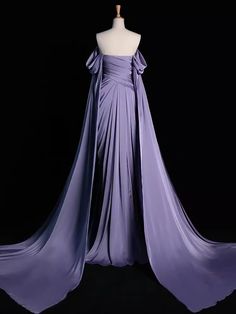 Détails de l'article :

 Numéro de produit : C234

 Tissu: Satiné

 Silhouette：Gaine

 Manches : Sans manches

 Style du dos : fermeture éclair. Purple Satin Prom Dress, Xv Ideas, Fantasy Ball, Hot Prom Dress, Dress Korea, Multi Way Dress, Velvet Prom Dress, Draped Bodice, Prom Dresses Two Piece