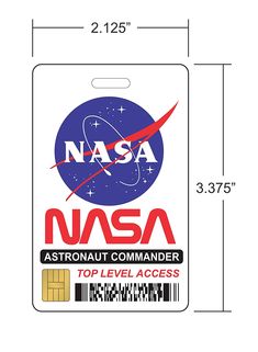 the nasa badge is shown on a white background