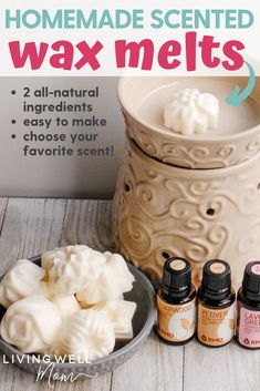 homemade scented wax melts are the best way to use essential oils for your home