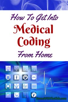 the title for how to get into medical cooking from home, with blue background and red lettering