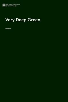 very deep green cover art for an album