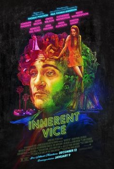 a movie poster with an image of a man's head in the middle of it