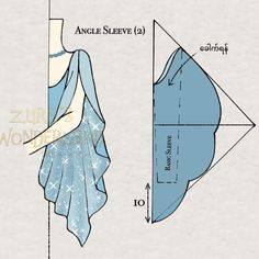 an image of a woman's dress with measurements for the top and bottom half