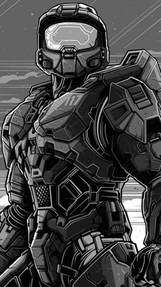 Masterchief Halo Art, Halo Master Chief Wallpapers, Master Chief Wallpapers, Halo Wallpaper 4k, Halo Pfp, Halo Spartan Armor, Halo Drawings, Cortana Halo