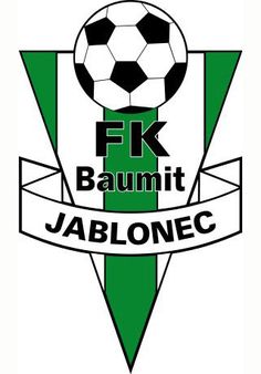 the logo for baumit jablonec is shown in green and white