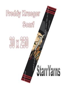 an image of a scarf with the words, friday kruger scarf 30 x 250