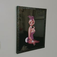 I Have Many Sizes And Styles Framed Available Message Me 11x14 Really Glittered Black Frame With A Meticulously Pink Glittered Marilyn Playboy Premium Poster Custom Art! Hq Print Quality Fine Art Many Framed Options & Sizes Available 5x7 To 13x19 Professional Photo Printing I Have A Large Variety Of Prints If You Desire A Certain Print Message Me So I Can Check My Inventory I Take Custom Requests For Sizes Styles And Framed.. Please Accept Delivery Upon Arrival And Satisfaction Guaranteed Allow Pink Playboy Bunny, Pink Playboy, Marilyn Monroe Art, Bunny Art, Playboy Bunny, Frame Wall Decor, Art Framed, Professional Photo, Pink Glitter