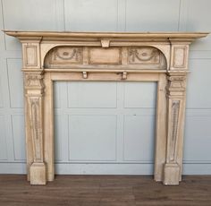 Wooden Victorian Fire Surround With Gesso Detailing