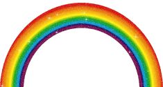 an image of a rainbow with stars in the sky on it's sides and bottom