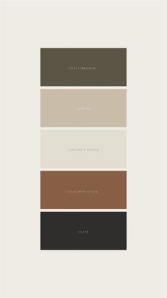 the color scheme for an interior design project with neutrals, browns and beiges