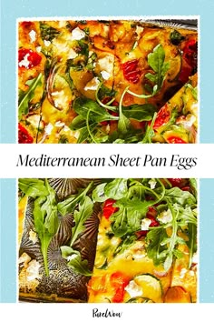 the cover of mediterranean sheet pan eggs