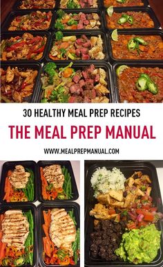 the meal prep manual includes many different meals