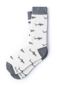 Dive deep under the sea with our shark bait socks. We're guaranteed you're going to be hooked by these socks. Shark Socks, Shark Bait, Ice Packs, The Shark, Tie Accessories, Sharks, Ties Mens, Mens Socks, Under The Sea