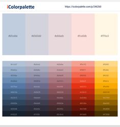 the color palette is shown with different colors