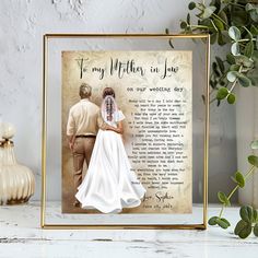 a wedding poem with a bride and groom