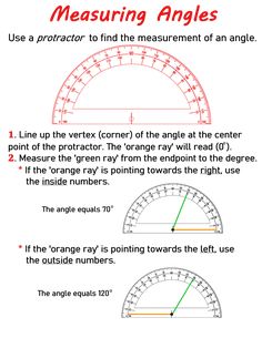 an angle and its measure worksheet for students to learn how to use angles