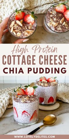 high protein cottage cheese chia pudding