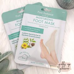 CALA | Tea Tree Oil Nourishing & Hydrating Foot Mask - Giddy Up Glamour Boutique Hand Masks, Sunflower Butter, Hand Mask, Foot Mask, Giddy Up Glamour, Aloe Vera Extract, Sunflower Seed, Tree Oil, Tea Tree Oil