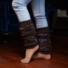 Woman’s legs wearing jeans and goat hair thick black leg warmers with blue Warm Lounge Wear, Wool Leg Warmers, Boho Style Design, Knit Leg Warmers, Acrylic Fiber, Goat Hair, Hair Fibers, Boho Women, Winter Days