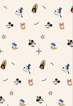 an image of mickey mouse pattern on a white background