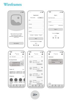 the wireframes app is designed to look like it has multiple buttons and lines