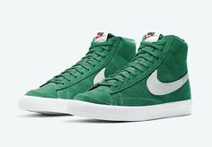 Premium Nike Blazer Mid '77 Suede Pine Green CI1772-301 Men Size SUPER SALE STEAL!, Mens Shoes Nike Blazer Mid 77 Green, Nike Essentials, Nike Blazers, Nike Kicks, Nike Blazer Mid 77, Nike Blazer Mid, Nike Blazers Mid, Nike Brand, Nike Shox