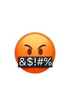 an orange smiley face with the word 8 % on it