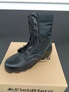 ad eBay - 1 Case of 9 Pair New Field-Hero Black Tactical Boots, Size 10 - Buy Now, click the link (eBay) Black Tactical Boots, Hero Black, Fabric Boots, Tactical Boots, Mens Shoes Boots, Brands Outlet, Gore Tex, Click The Link, Boots Men