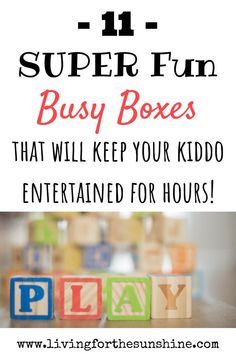 No Prep Busy Boxes for Toddlers and Preschoolers Confidence Kids, Child Rearing, Smart Parenting, Mentally Strong, Busy Bags