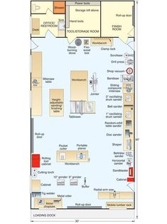 the floor plan for an office building