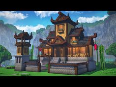 Minecraft: How To Build a Japanese Castle | Tutorial - YouTube Japanese Castle Minecraft, Castle Minecraft, Minecraft House Tutorials, Minecraft House, Minecraft Tutorial, Japanese House