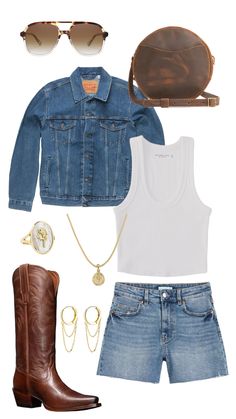 Nashville Outfits Brown Boots, Mackenzie Aesthetic, Outfit Ideas Tomboy, Concert Outfit Country, Fashion Tomboy, Broadway Outfit, Outfit Country Concert, Country Music Festival Outfits, Outfit Cowgirl