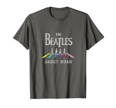 the beatles t - shirt with an image of rainbows on it and words that say,