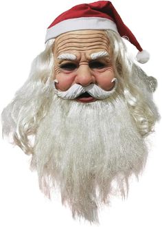 PRICES MAY VARY. 🎅🎄 Christmas santa mask Made of environmental Latex , no UV, no adverse effects on the human body. 🎅🎄3D design with very plain grain,strong sense of three senses,fit for your face perfictly. 🎅🎄The christmas santa mask with Elastic Design that should easily fit any child or adult,the size can be adjusted according to the needs of the head shape.fit all most people to wear. 🎅🎄Best Cosplay Mask to match Cosplay Costumes. Wear this everyday or for special occasions: Christma Santa Claus Mask, Beard Wig, Old Man Mask, Monster Mask, Christmas Suit, Santa Beard, Cosplay Mask, Head Mask, Costume Mask