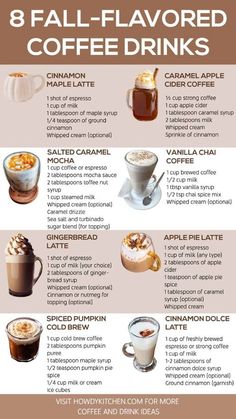 the 8 fall - flavored coffee drinks you need to drink this season