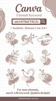 the element keyword for an artistic abstract line art