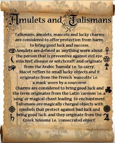 Amulets and talismans Wicca Spells, Witchcraft Spell Books, Witch Spell Book, Book Of Shadow, Wicca Witchcraft