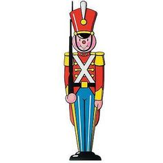 Toy Soldier Cutout Party Accessory. Hang up a decoration this Christmas that's sure to make both children and adults smile. This Toy Soldier Cutout is the perfect decoration for any Christmas celebration. This smiling soldier stands 35 1/2 Inch tall and is printed on two sides of cardstock material. eBay Store Toy Soldier Cutout Toy Soldier Cutout Party Accessory. Hang up a decoration this Christmas that's sure to make both children and adults smile. This Toy Soldier Cutout is the perfect decora Wooden Toy Soldiers, Christmas Toy Soldiers Diy, Toy Soldier Christmas Decor, Toy Soldiers Art, Nutcracker Aesthetic, Christmas Pinup, Paris Living, Christmas Toy Soldiers, Soldier Christmas