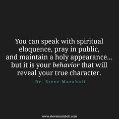 a quote that says you can speak with spirital elegance, pray in public and maintain a