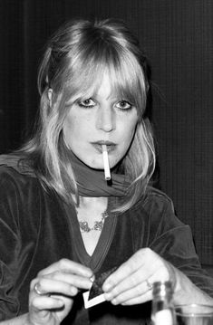 Marianne Faithfull, Long Hair, Bangs, Black And White, Glass, Hair, On Instagram, White, Instagram