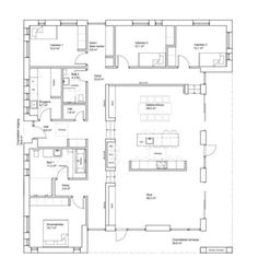 the floor plan for an apartment with three bedroom, two bathroom and one living room