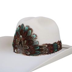 PRICES MAY VARY. Adjustable with leather lace ties. Natural feathers *This product is for 1 single hat band. Hat not included. Adjustable with leather lace ties. Cowboy Hat Feather Band, Cheap Adjustable Outdoor Hat Bands, Cheap Western Style Adjustable Hat Bands, Curved Brim Feathered Hat Bands For Rodeo, Western Hat With Feathers And Short Brim, Adjustable Feathered Hats For Ranch, Western Short Brim Hat With Feathers, Feathered Flat Brim Hat Bands For Rodeo, Country Style Hats With Feather Trim For Rodeo